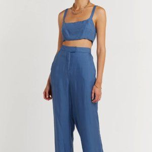 DISSH Campbell Ink Panel Crop Top + Campbell Ink Straight Leg Pant